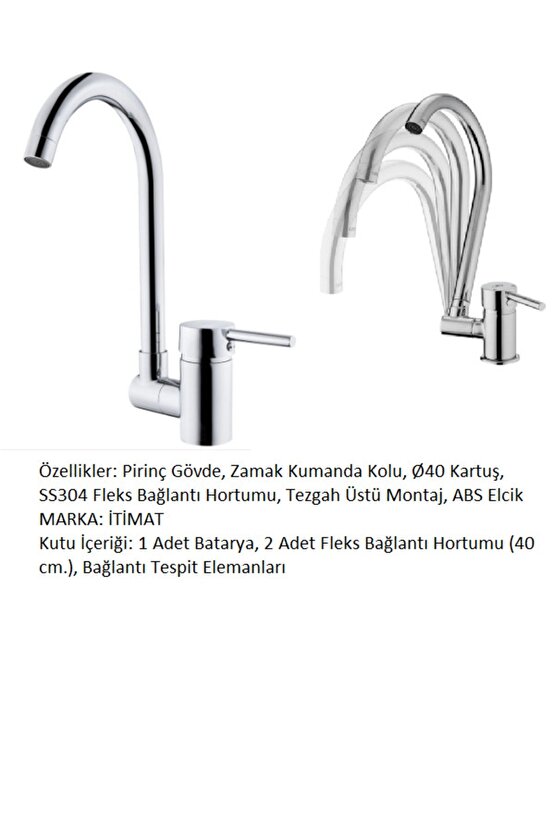 Delta Pencere Önü Miks Eviye Bataryası 323p