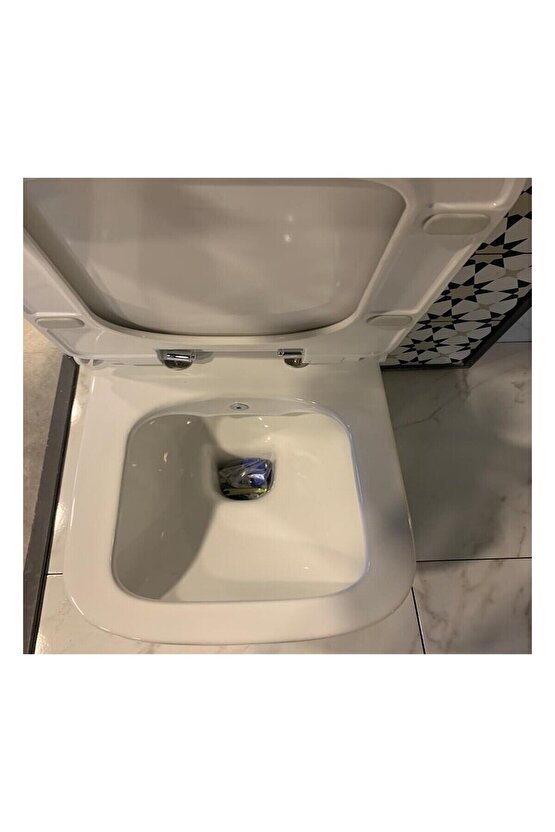 Bold Duvara Dayalı Kanalsız Klozet + Rezervuar İç Takım+Yavaş Kapak