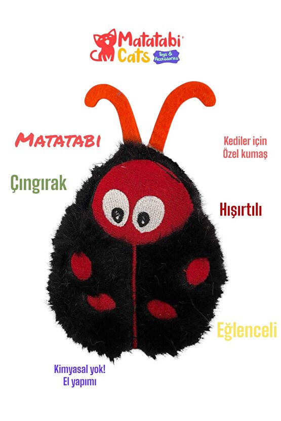 UĞUR BÖCEĞİ (hışırtılı,çıngıraklı,MATATABİ li,pelüş oyuncak)