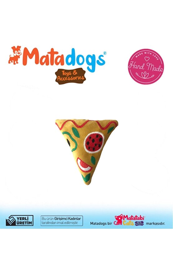 MATA DOGS Lıttle Pizza Sesli, Pelüş Köpek Oyuncağı