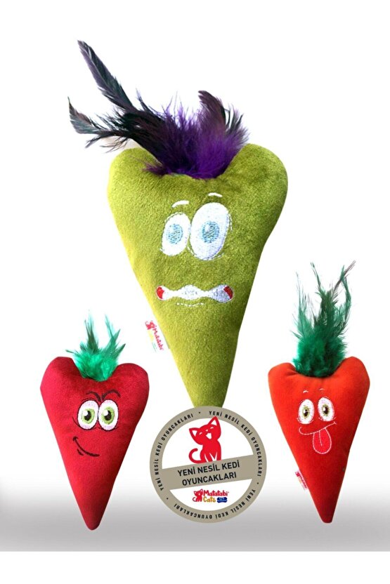 Love Matatabi Içerikli Sesli Tüylü Kumaş Kedi Oyuncağı 15 Cm(kedi Nanesiotu Içermez)
