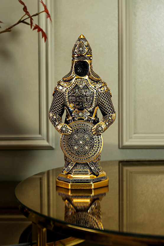 Ofis Hediyesi Ofis Dekor Biblo Osmanlı Zırh Asker Dekoratif Figür Armağan Obje Süs Dekorasyon