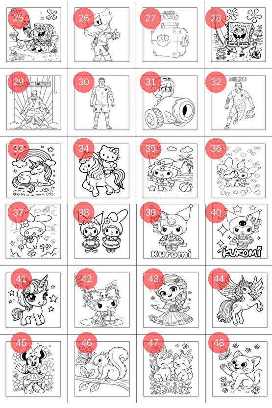 Çocuklar İçin Tuval Boyama Seti (Tuval, Fırça ve 6 Renk Akrilik Boya Seti) 20x20 Cm