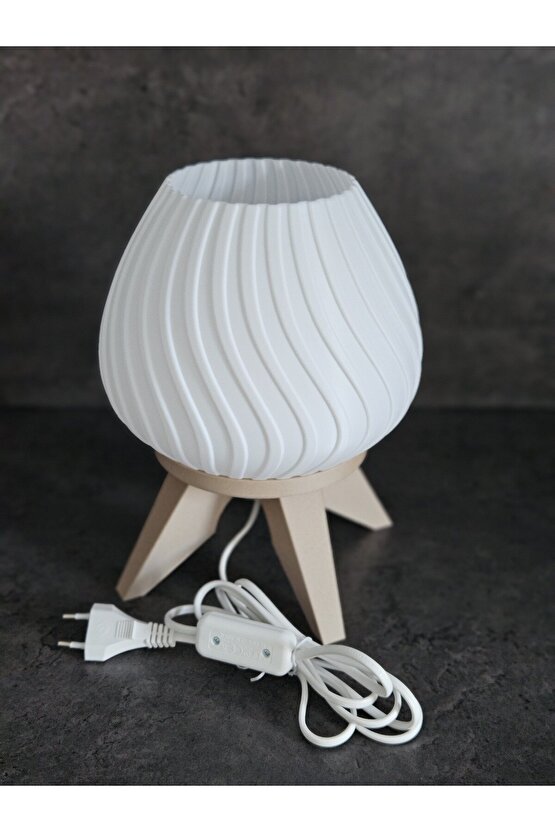 İskandinav Esintili Modern 2li Abajur Seti (Ampul, Kablo Dahil)