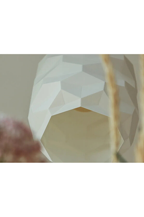 Lunex Tekli Geometrik Şekilli Plastik Avize Salon, Mutfak, Hol İçin Uygun