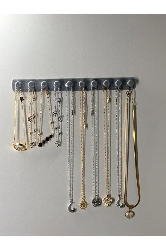 Takı Kanca Rayı Organizer Askılık 10 Bölmeli Askılık