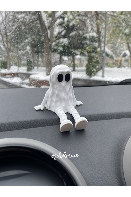 Hayalet Araba Süsü BEYAZ - Araç Içi Aksesuar - Oto Aksesuar - Torpido Aksesuar