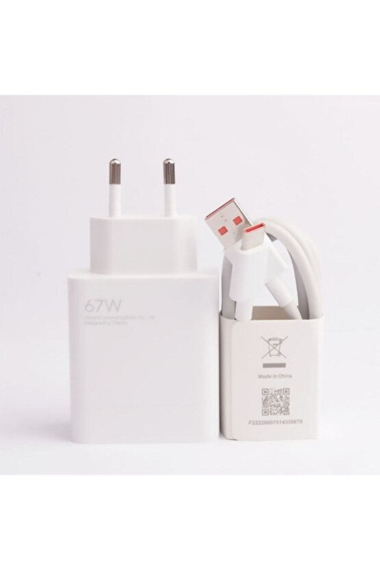 Day Xiaomi Mi 10 Pro 67 Watt Orjinal Turbo Şarj Cihazı Redmi Mi 6a Type-c Data Kablo + Myd-12-eh