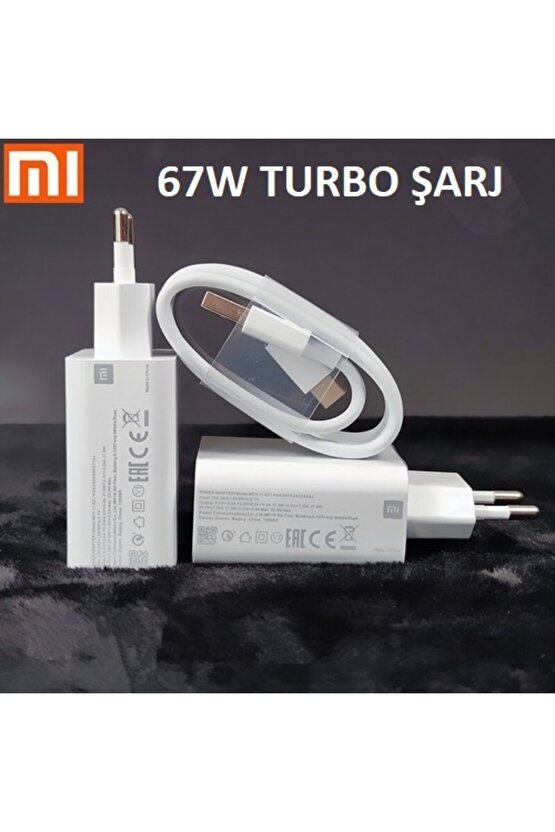 Xiaomi Mi 11 67 Watt Orjinal Turbo Şarj Cihazı Redmi Mi 6a Type-c Data Kablo + Myd-12-eh