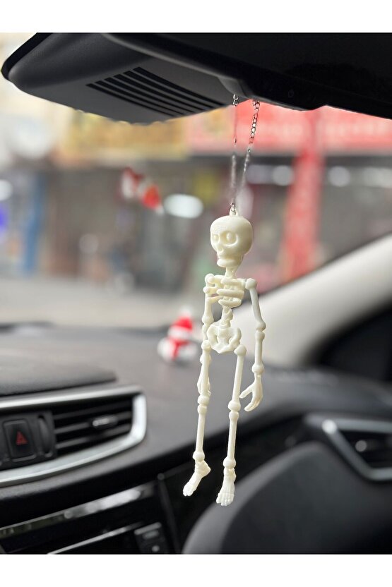 Hareketli Iskelet Ayna Süsü - Araba süsü, Dikiz Aynası Aksesuarı