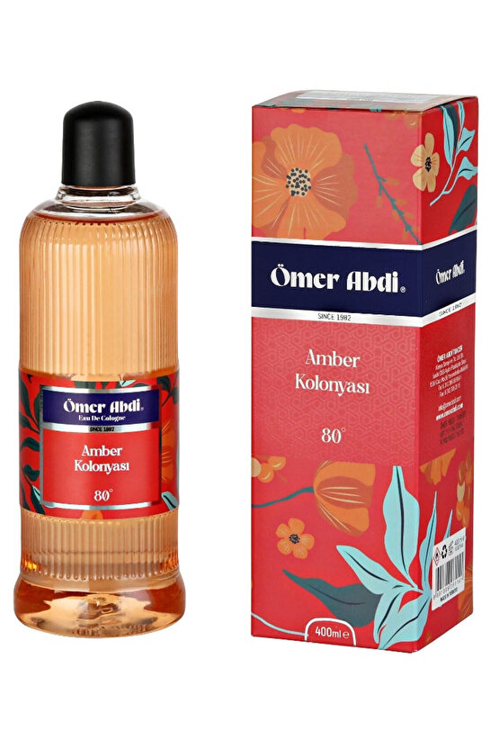 Amber Kolanyası 80 Derece Pet Şişe 400ml-Amber Kolanyası