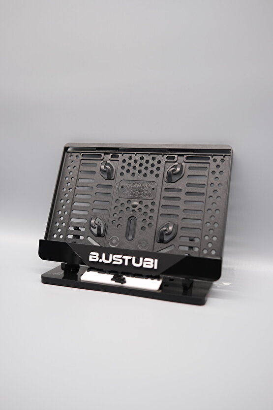 ORTASI MAT SİYAH PARÇALI KİŞİYE ÖZEL İSİMLİ PLEKSİ MOTOR PLAKALIĞI