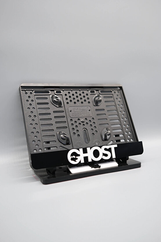GHOST 2 ÇİZİMLİ 3D KABARTMALI PLEKSİ MOTOR PLAKALIĞI