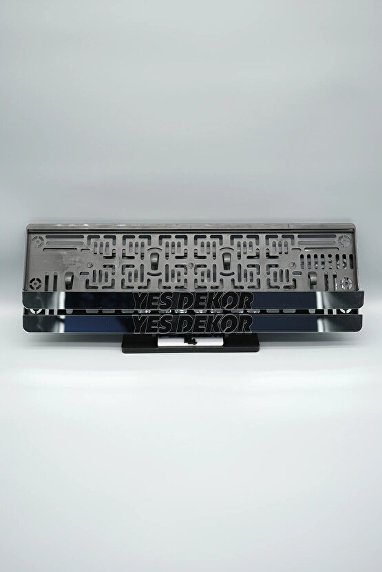 YES DEKOR GÜMÜŞ PLEKSİ ARABA PLAKALIĞI