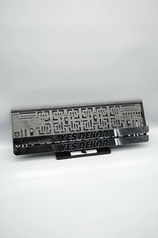 YES DEKOR GÜMÜŞ PLEKSİ ARABA PLAKALIĞI