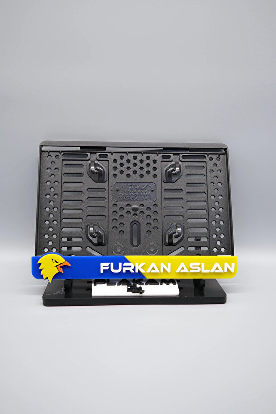 SARI LACİVERT TARAFTAR 3D KABARTMALI KİŞİYE ÖZEL İSİMLİ PLEKSİ MOTOR PLAKALIĞI