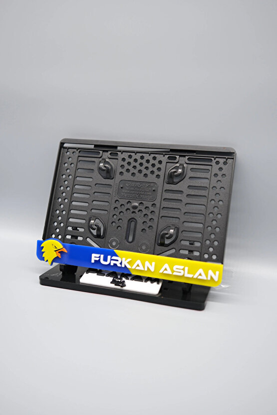 SARI LACİVERT TARAFTAR 3D KABARTMALI KİŞİYE ÖZEL İSİMLİ PLEKSİ MOTOR PLAKALIĞI