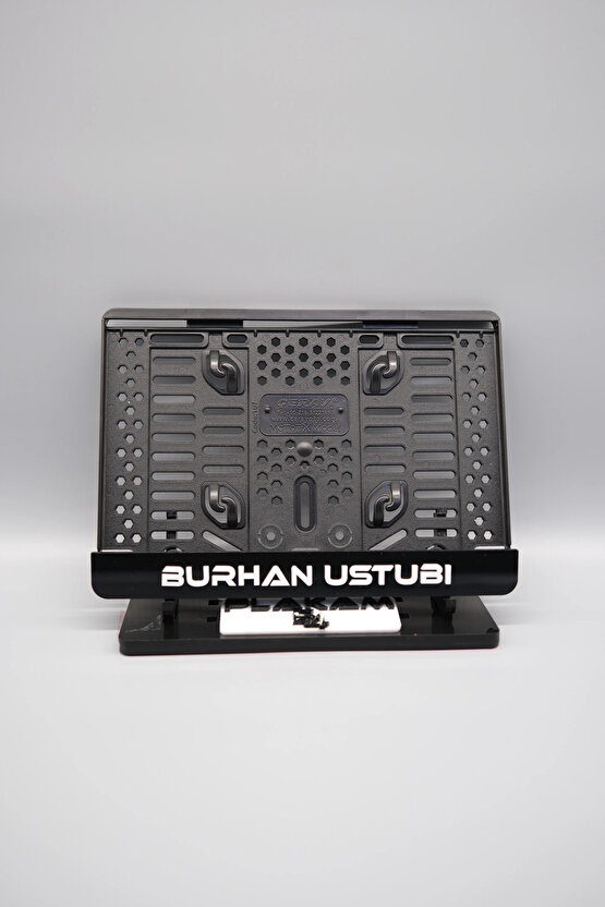 KİŞİYE ÖZEL İSİMLİ SİYAH PLEKSİ MOTOR PLAKALIĞI