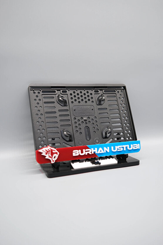 BORDO MAVİ TARAFTAR 3D KABARTMALI KİŞİYE ÖZEL İSİMLİ PLEKSİ MOTOR PLAKALIĞI