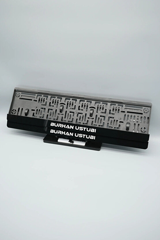 KİŞİYE ÖZEL İSİMLİ SİYAH PLEKSİ ARABA PLAKALIĞI