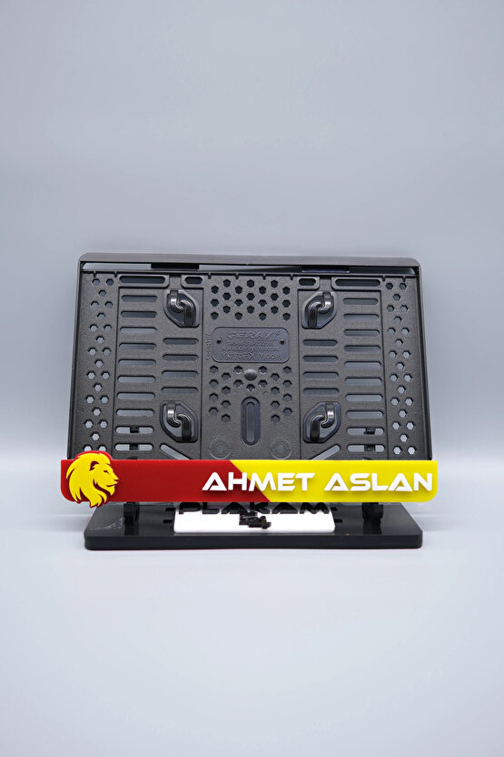 SARI KIRMIZI TARAFTAR 3D KABARTMALI KİŞİYE ÖZEL İSİMLİ PLEKSİ MOTOR PLAKALIĞI