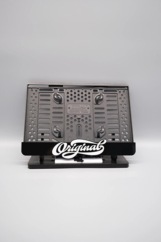 ORIGINAL 3D KABARTMALI SİYAH PLEKSİ MOTOR PLAKALIĞI