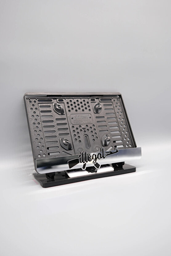 İLLEGAL KELEŞ GÜMÜŞ PLEKSİ MOTOR PLAKALIĞI