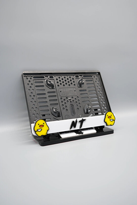 KATİL CİVCİV NT YAZILI 3D KABARTMALI BEYAZ PLEKSİ MOTOR PLAKALIĞI