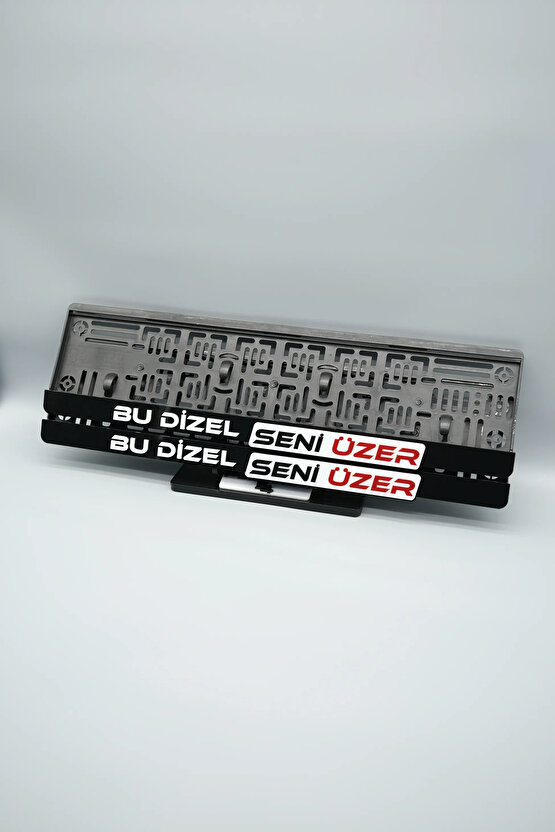 BU DİZEL SENİ ÜZER YAZILI 3D KABARTMALI PLEKSİ ARABA PLAKALIĞI