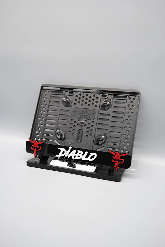 DİABLO 3D KABARTMALI PLEKSİ MOTOR PLAKALIĞI