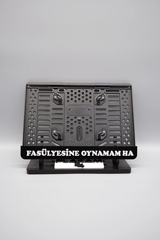 FASÜLYESİNE OYNAMAM HA 3D KABARTMALI PLEKSİ MOTOR PLAKALIĞI