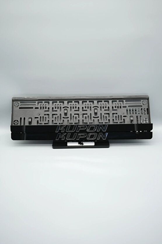 KUPON YAZILI GÜMÜŞ PLEKSİ ARABA PLAKALIĞI