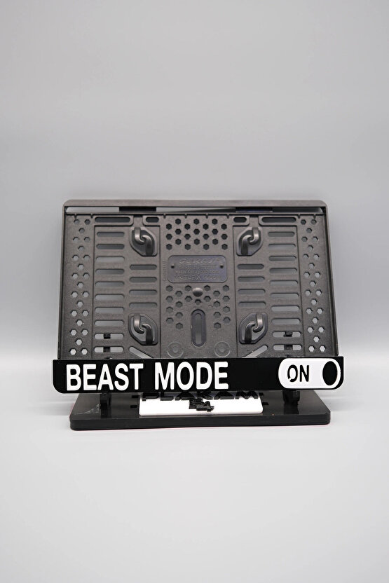 BEAST MOD ON 3D KABARTMALI PLEKSİ MOTOR PLAKALIĞI