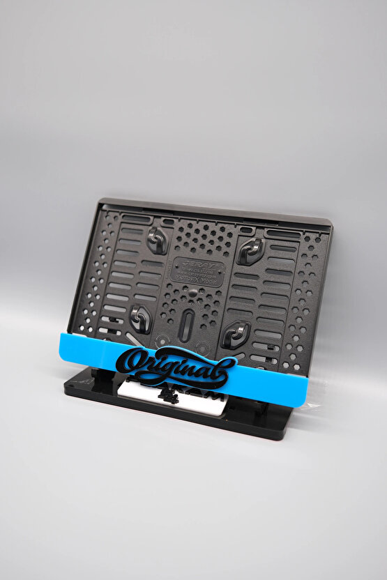 ORIGINAL 3D KABARTMALI MAVİ PLEKSİ MOTOR PLAKALIĞI