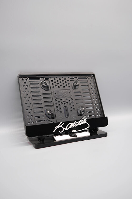 K. ATATÜRK İMZA BENZER 3D KABARTMALI PLEKSİ MOTOR PLAKALIĞI