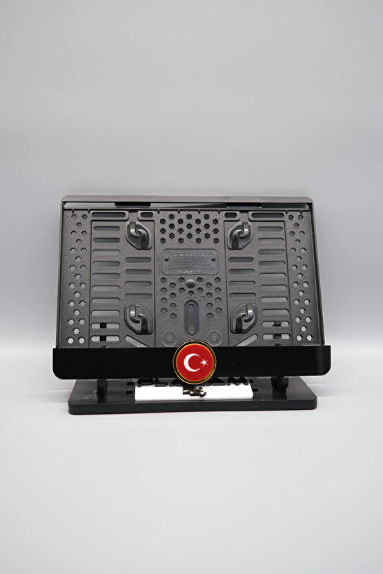 GOLD TÜRK BAYRAĞI 3D KABARTMALI PLEKSİ MOTOR PLAKALIĞI