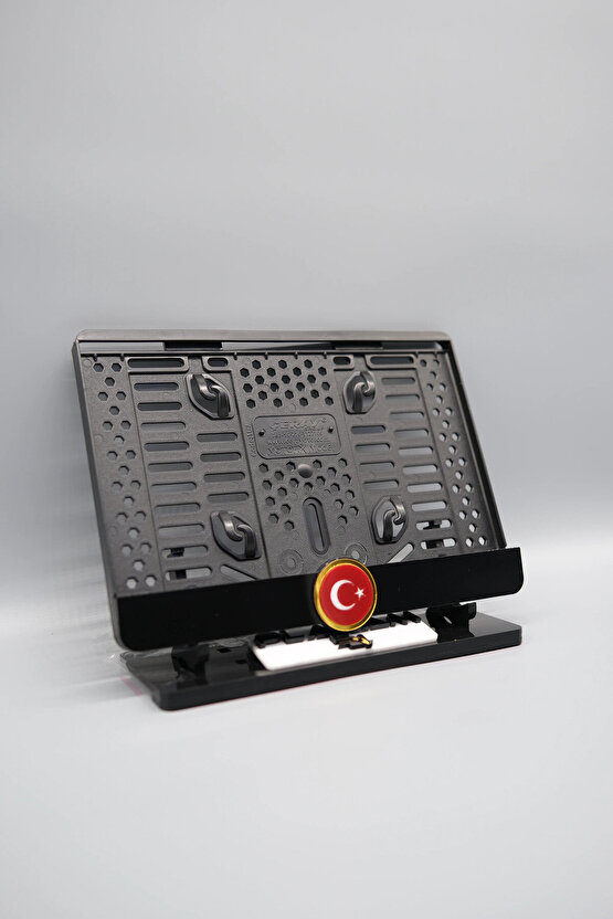 GOLD TÜRK BAYRAĞI 3D KABARTMALI PLEKSİ MOTOR PLAKALIĞI