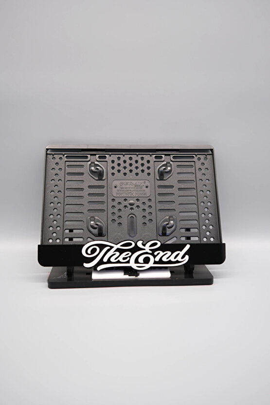 THE END 3D KABARTMALI PLEKSİ SİYAH MOTOR PLAKALIĞI