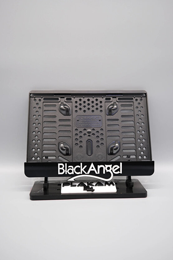 BLACK ANGEL 3D KABARTMALI SİYAH PLEKSİ MOTOR PLAKALIĞI