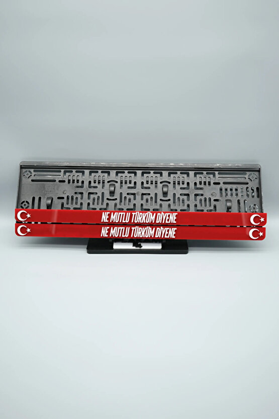 NE MUTLU TÜRKÜM DİYENE 3D KABARTMALI PLEKSİ ARABA PLAKALIĞI