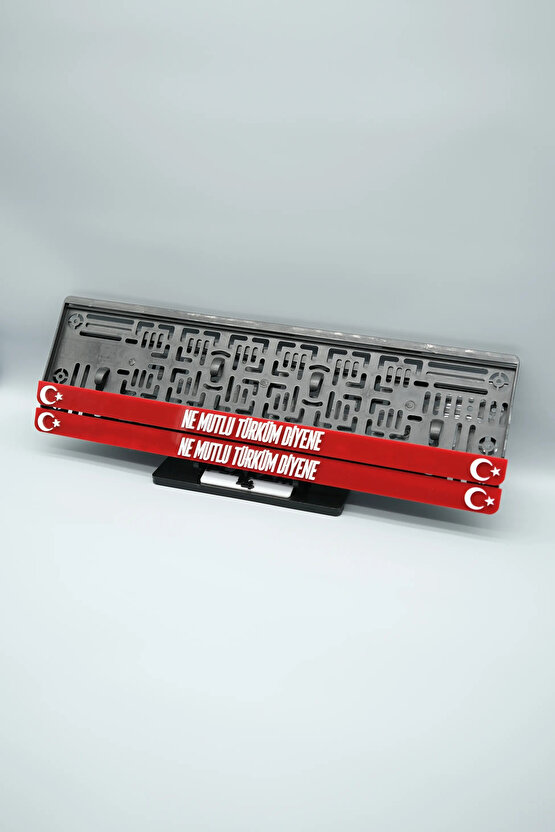 NE MUTLU TÜRKÜM DİYENE 3D KABARTMALI PLEKSİ ARABA PLAKALIĞI