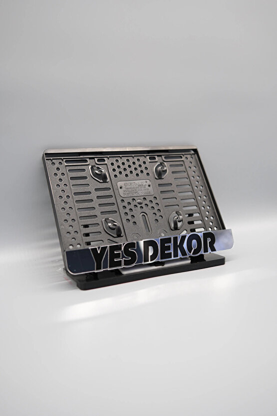 YES DEKOR GÜMÜŞ PLEKSİ MOTOR PLAKALIĞI