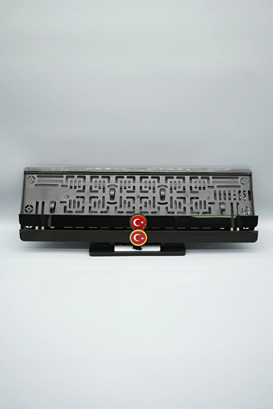 ALTIN TÜRKİYE BAYRAĞI 3D KABARTMALI PLEKSİ ARABA PLAKALIĞI