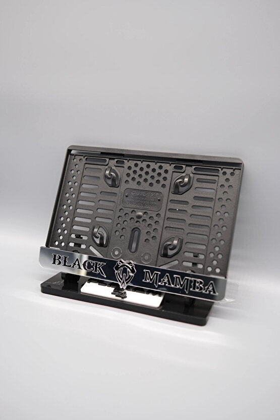 BLACK MAMBA GÜMÜŞ PLEKSİ MOTOR PLAKALIĞI