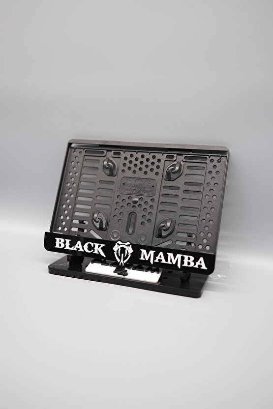 BLACK MAMBA SİYAH PLEKSİ MOTOR PLAKALIĞI