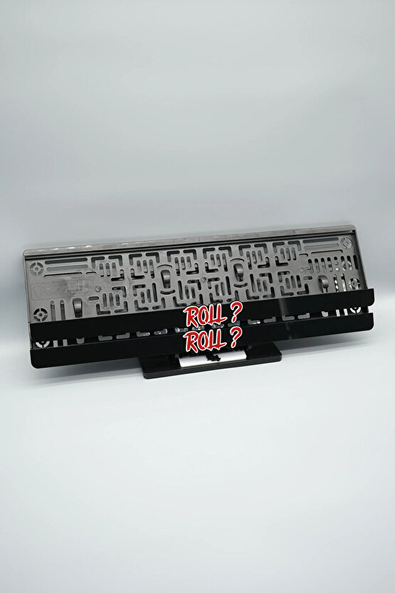 ROLL? YAZILI 3D KABARTMALI PLEKSİ ARABA PLAKALIĞI