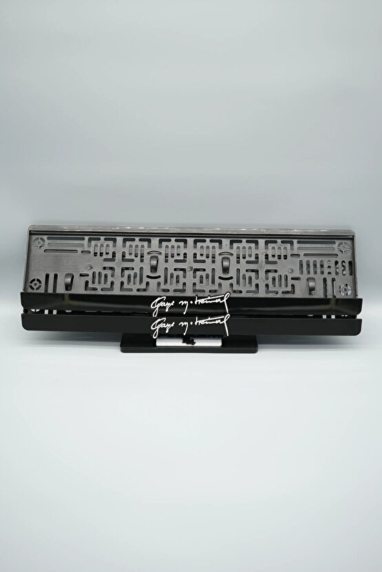 GAZİ MUSTAFA KEMAL İMZA BENZER 3D KABARTMALI PLEKSİ ARABA PLAKALIĞI