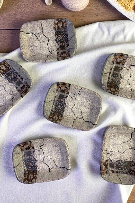 Artemis Dikdörtgen Çerezlik  Kayık 13 Cm 6 Adet-18192