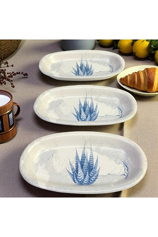 Blue Magic Hitit Kayık Tabak 16 Cm 3 Adet - 19864