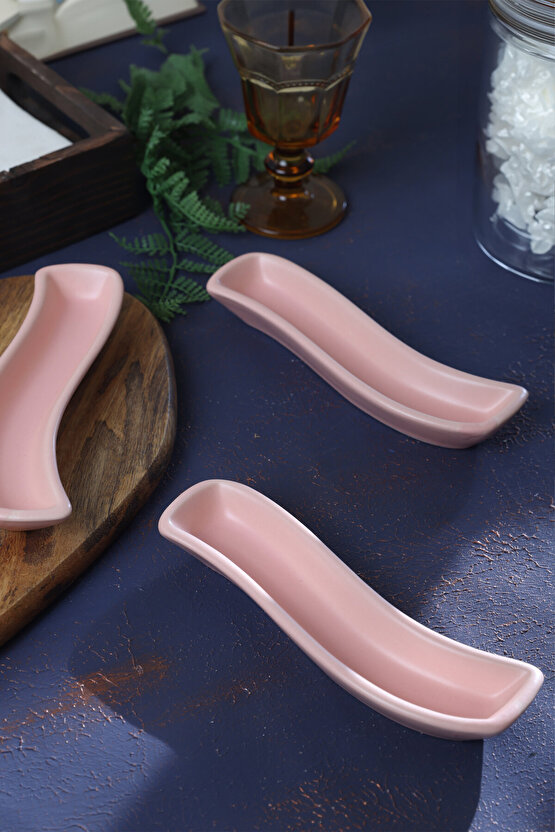 Mat Açık Pembe İvory Zeytinlik 18 Cm 3 Adet
